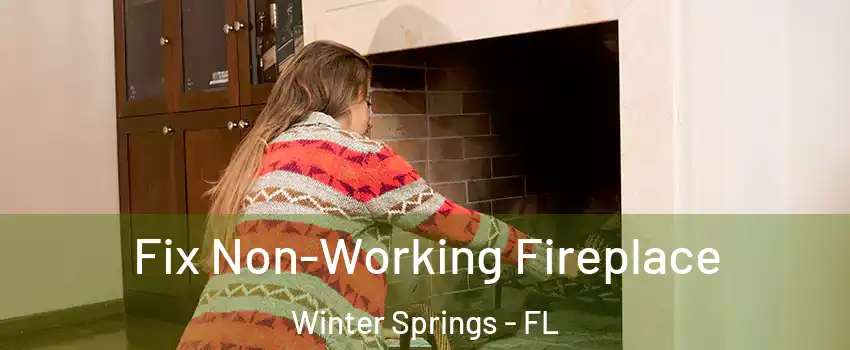  Fix Non-Working Fireplace Winter Springs - FL