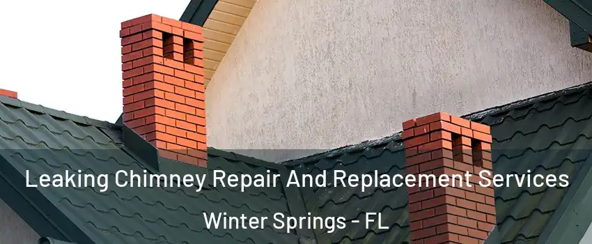 Leaking Chimney Repair And Replacement Services Winter Springs - FL